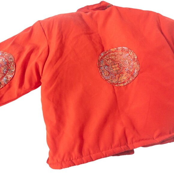 Baby Chinese Traditional Outfit 1 Year Old Red Gold Dragon - Picture 10 of 14